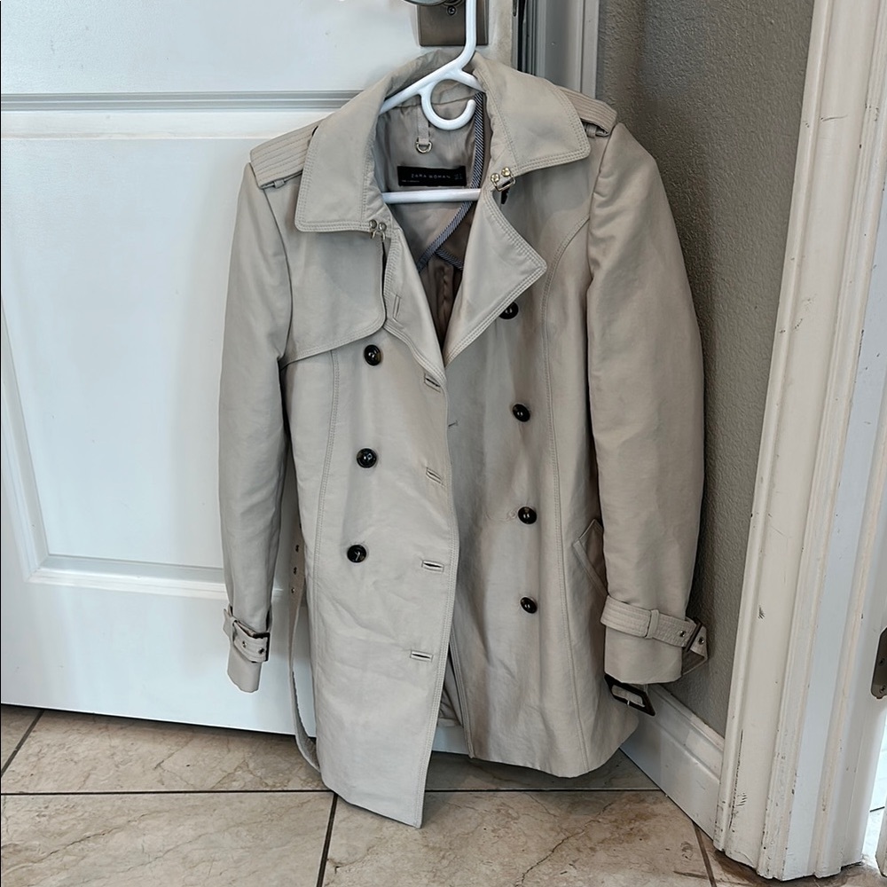 Calvin Klein Men's Beige Trench Coat
